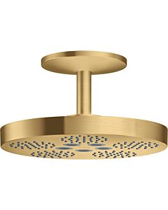 hansgrohe Axor One Kopfbrause 48494250 mit Deckenanschluss, 2jet, brushed gold optic