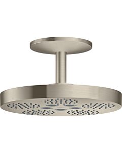 hansgrohe Axor One Kopfbrause 48494820 mit Deckenanschluss, 2jet, brushed nickel