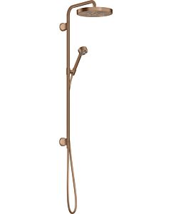 hansgrohe Axor One set de montage final 48790310 tube de douche à encastrer, avec douchette à main, 280mm, 1jet, or rouge brossé