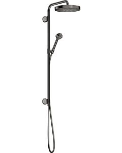 hansgrohe Axor One set de finition 48790330 tube de douche à encastrer, avec douchette, 280mm, 1jet, chrome noir poli