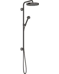 hansgrohe Axor One set de finition 48790340 tube de douche à encastrer, avec douchette, 280mm, 1jet, chrome noir brossé