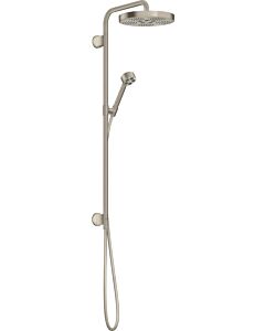 hansgrohe Axor One set de montage 48790820 tube de douche à encastrer, avec douchette, 280mm, 1jet, nickel brossé