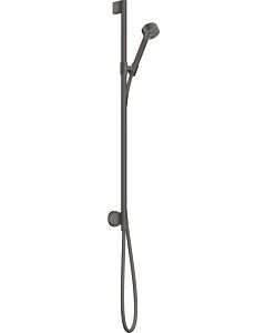 hansgrohe Axor One set de douche 48791340 avec raccordement mural, 75mm, 1jet, chrome noir brossé