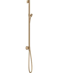 hansgrohe Axor One barre de douche 48792140 avec raccordement mural, flexible de douche 1600mm, bronze brossé