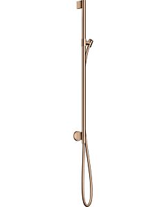 hansgrohe Axor One barre de douche 48792300 avec raccordement mural, flexible de douche 1600mm, or rouge poli