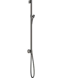 hansgrohe Axor One shower rail 48792330 with wall connection, shower hose 1600mm, polished black chrome