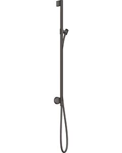 hansgrohe Axor One barre de douche 48792340 avec raccordement mural, flexible de douche 1600mm, chrome noir brossé