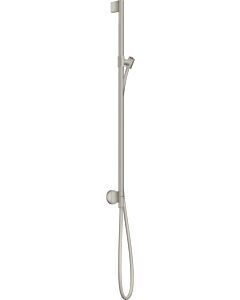hansgrohe Axor One barre de douche 48792800 avec raccordement mural, flexible de douche 1600mm, aspect inox