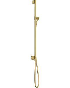 hansgrohe Axor One shower rail 48792950 with wall connection, shower hose 1600mm, brushed brass