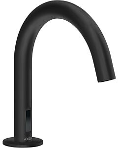 hansgrohe Axor Uno électronique mitigeur lavabo 38010670 avec contrôle de la température, alimentation secteur 230 V, noir mat