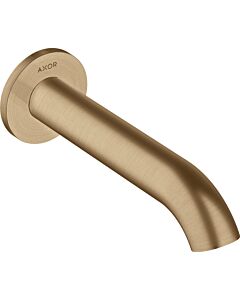 hansgrohe Axor Uno Bath spout 38411140 projection 178mm, curved, with rosette, wall mounting, brushed bronze