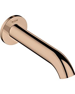 hansgrohe Axor Uno bec de bain 38411300 projection 178mm, courbé, avec rosace, montage mural, or rouge poli