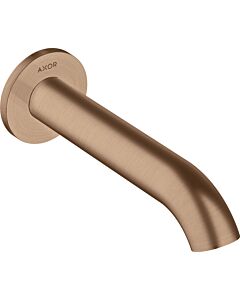 hansgrohe Axor Uno bec de bain 38411310 projection 178mm, courbé, avec rosace, montage mural, or rouge brossé