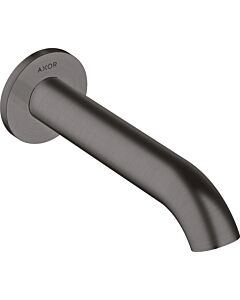 hansgrohe Axor Uno Wanneneinlauf 38411340 Ausladung 178mm, gebogen, mit Rosette, Wandmontage, brushed black chrome
