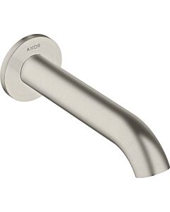 hansgrohe Axor Uno bec de bain 38411800 projection 178mm, courbé, avec rosace, montage mural, aspect inox