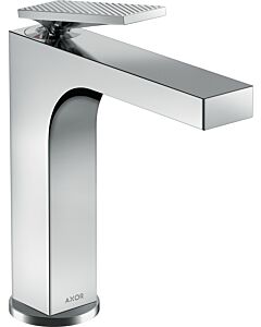 hansgrohe Axor Citterio Waschtischarmatur 39071000 mit Zugstangen-Ablaufgarnitur, Hebelgriff, Rautenschliff, chrom
