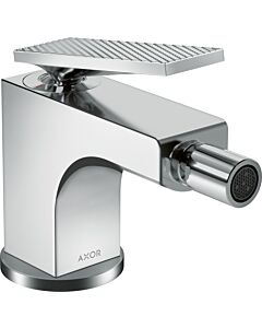 hansgrohe Axor Citterio Bidetarmatur 39201000 Ausladung 110mm, mit Zugstangen-Ablaufgarnitur, Hebelgriff, Rautenschliff, chrom