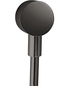 hansgrohe Axor Schlauchanschluss 27451330 rund, mit Rückflussverhinderer, polished black chrome