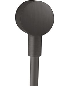 hansgrohe Axor hose connection 27451340 round, with non-return valve, brushed black chrome