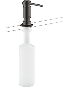 hansgrohe détergent match0 42018340 version encastrable, saillie 91 mm, noir brossé chromé