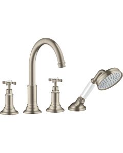 hansgrohe Wannenrandarmatur Axor Montreux 16546820 brushed nickel