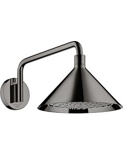 hansgrohe Axor Kopfbrause 26021330 mit Brausearm, Wandmontage, polished black chrome