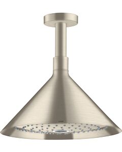 hansgrohe Douche de tête Axor 26022820 avec raccordement au plafond, nickel brossé