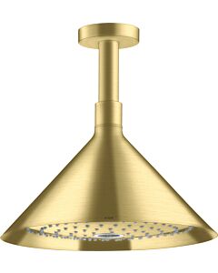 hansgrohe Douche de tête Axor 26022950 avec raccordement au plafond, laiton brossé