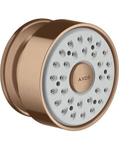 hansgrohe Axor side shower 28464310 round rosette, swivelling, 1jet, brushed red gold