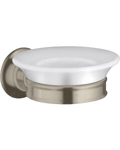 hansgrohe Seifenschale Axor Montreux 42033820 Keramik, Halter Metall, brushed nickel