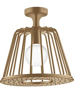 douche de tête hansgrohe Axor LampShower 26032140 avec raccordement au plafond, bronze brossé