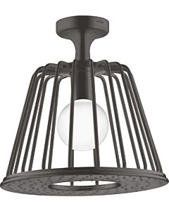 hansgrohe Axor LampShower Kopfbrause 26032340 mit Deckenanschluss, brushed black chrome