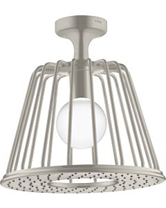 hansgrohe Axor LampShower Kopfbrause 26032800 mit Deckenanschluss, stainless steel optic
