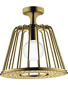hansgrohe Axor LampShower overhead shower 26032990 with ceiling connection, polished gold optic