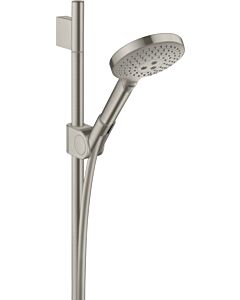 hansgrohe Axor Uno Brauseset 27987800 900mm, mit Handbrause, 120mm, 3jet, Edelstahl-Optik