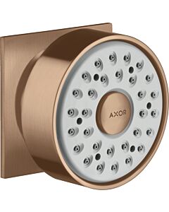 hansgrohe Axor side shower 28469310 square rosette, swivelling, 1jet, brushed red gold