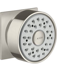 hansgrohe Axor Seitenbrause 28469800 eckige Rosette, schwenkbar, 1jet, Edelstahl-Optik