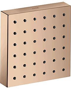 hansgrohe Axor Starck set de montage de finition 28491300 module de douche à encastrer, 120x120mm, or rouge poli