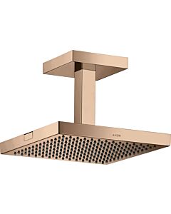 hansgrohe Axor Starck douche de tête 10929300 avec raccordement au plafond, 240x240mm, 1jet, or rouge poli