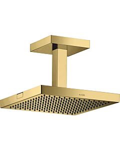 hansgrohe Axor Starck head shower 10929990 with ceiling connection, 240x240mm, 1jet, polished gold optic