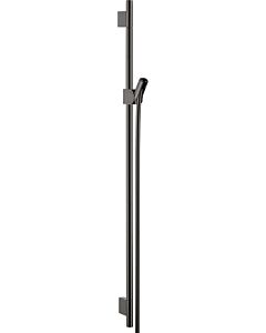 hansgrohe Axor Uno barre de douche 27989330 900mm, avec flexible de douche 1600mm, chrome noir poli