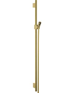 hansgrohe Axor Uno barre de douche 27989950 900mm, avec flexible de douche 1600mm, laiton brossé
