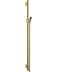 hansgrohe Axor Uno barre de douche 27989990 900mm, avec flexible de douche 1600mm, optique or poli