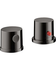 hansgrohe Axor Uno Finishing set 38480330 2-hole bath rim fitting, with thermostat, polished black chrome