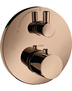hansgrohe Axor Uno set de finition 38700300 thermostat encastré, avec robinet d&#39;arrêt, or rouge poli