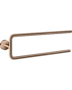 hansgrohe Axor Handtuchhalter 42822300 490mm, zweiarmig, schwenkbar, Wandmontage, polished red gold