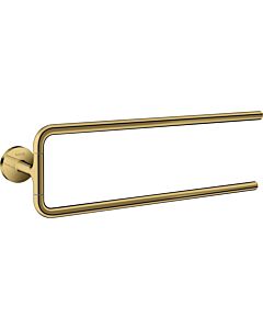 hansgrohe Axor porte-serviettes 42822990 490mm, à deux bras, pivotante , montage mural, optique or poli