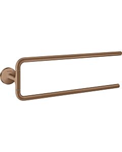 hansgrohe Axor Handtuchhalter 42822310 490mm, zweiarmig, schwenkbar, Wandmontage, brushed red gold