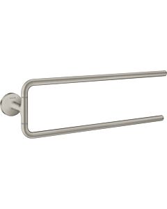 hansgrohe Axor Handtuchhalter 42822800 490mm, zweiarmig, schwenkbar, Wandmontage, stainless steel optic