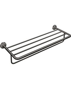 hansgrohe Axor Handtuchablage 42843330 655x250mm, mit Handtuchhalter, Wandmontage, polished black chrome